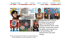 Desktop Screenshot of barefootartists.org
